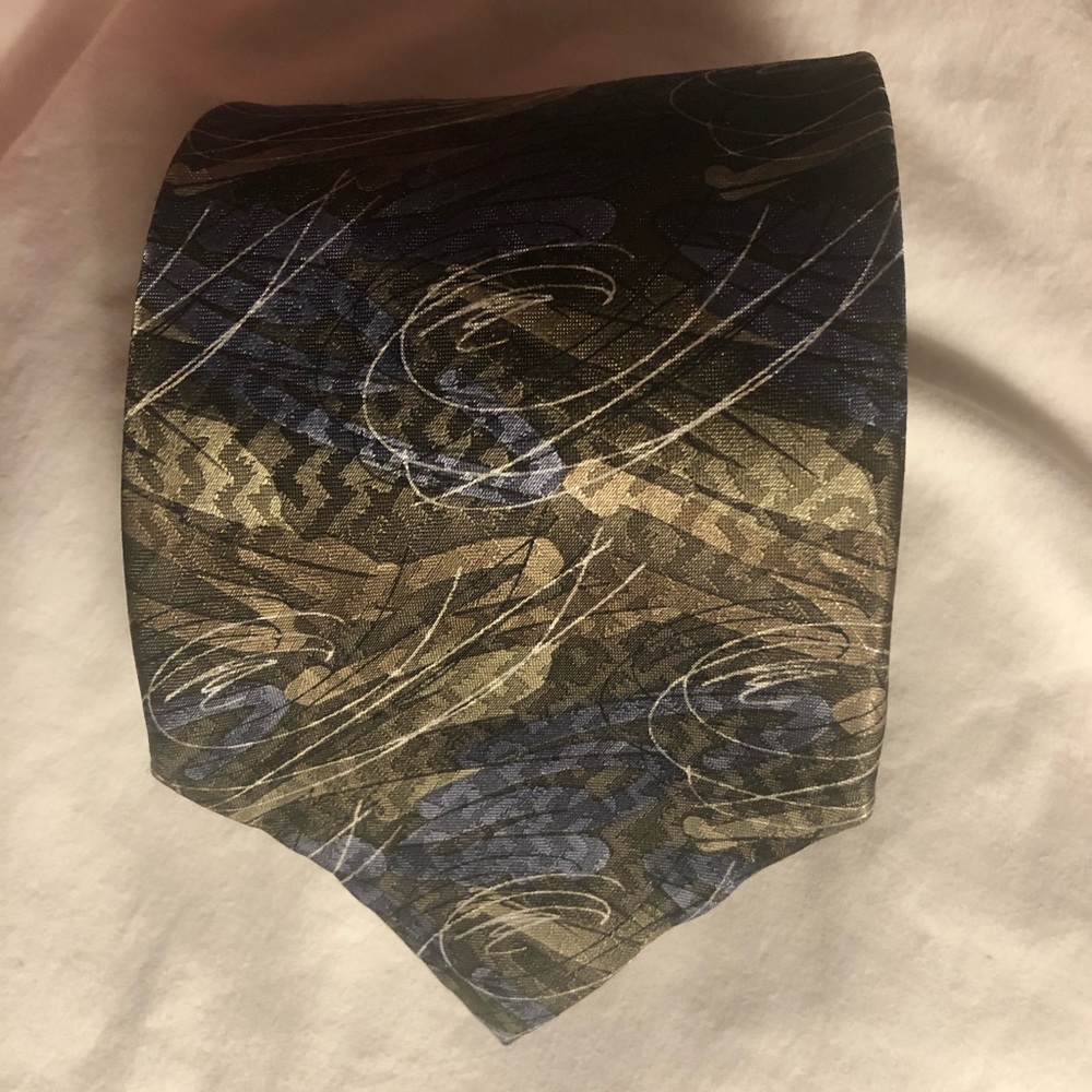 David Taylor Tie Necktie 100% Polyester multicolor